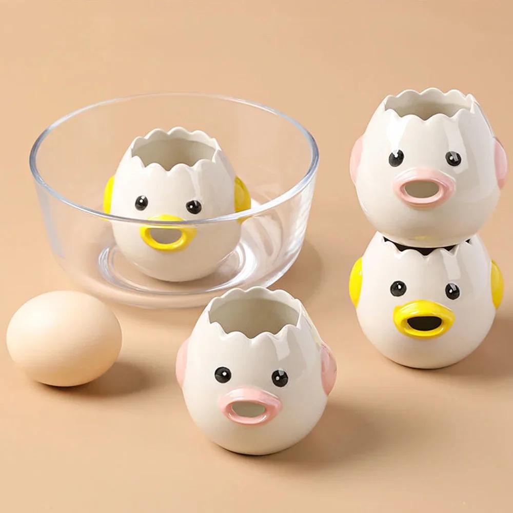 Egg Yolk Separator Vomit Chicken High-quality Ceramics Easy Operation Non Rust Cracker Durable Kitchen Accessories