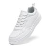 MAEDEF Unisex Casual Shoes Lightweight Breathable Sports Style Small White Shoes PU Leather Footwear Flat Sneaker for Men Women