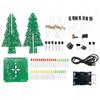 1set LED Flashing Christmas Tree DIY Kit 7 Colors DIY Electronic Assembly Kit With Music Board Components For Home Decoration