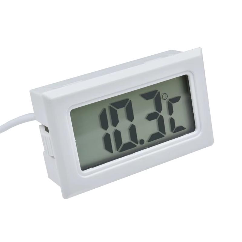 Mini Digital Thermometer -20°C To 110°C Lcd Display With 1Meter Ntc Sensor For Home Kitchen Refrigerator Temperature Monitoring