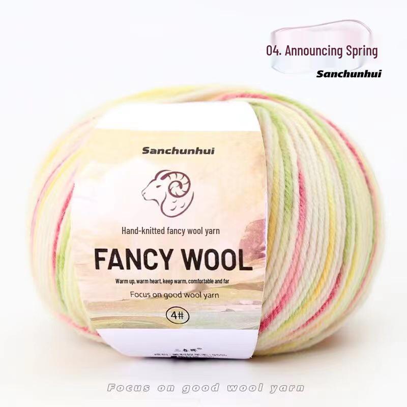 

Объемная пряжа из мериносовой шерсти 50 г для вязания и вязания крючком свитеров и шарфов своими руками