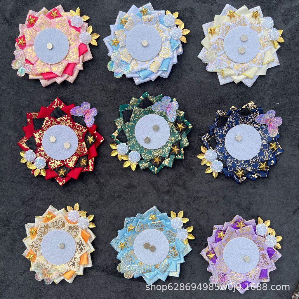 Gorgeous Magnetic Suction Bar Pure Handmade Gumei Display Pain Bag Decorative Badge Bottom Support 58-75 Spot Millet