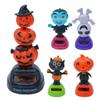 Solarbetriebenes Schwingdekor Geisterfest Schütteltiere Halloween Solarbetriebenes Automobil Kopfschütteln Spielzeug für Cosplay-Party