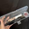 1pc Travel-Ready Clear Organizer Box: Compact, Versatile Storage for Makeup Brushes, Toothbrushes & More - Keeps Essentials Organized