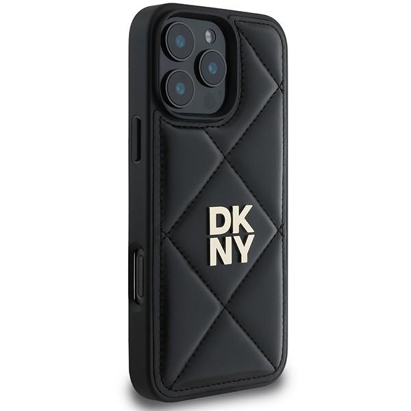 Dkny Dkhcp16Lpqdslk Iphone 16 Pro 6.3Czarny/Black Quilted Stack Logo