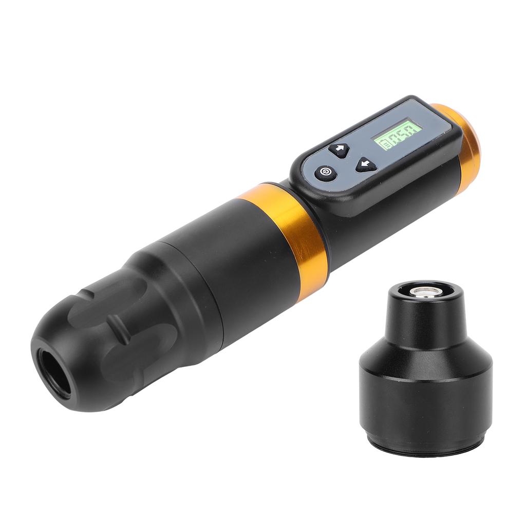 Cordless Power Supply Rotary Tattoo Pen Professional Aluminum Alloy Motor Tattoo Pen with RCA