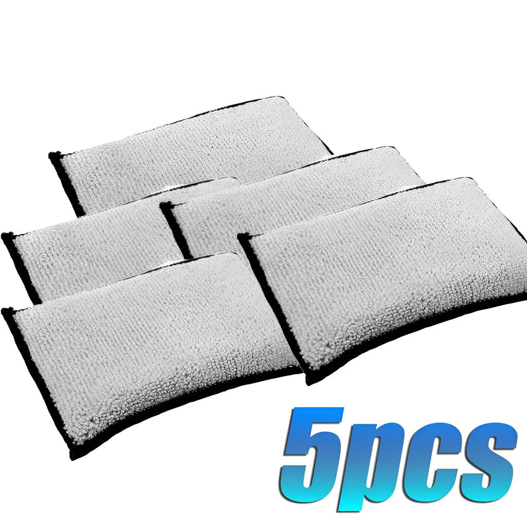 Car Microfiber Interior Scrubbing Sponge Car Wool Cashmere Cleaning Pad Tool Washing Towel Microfiber Interior Wash Pad Cloth