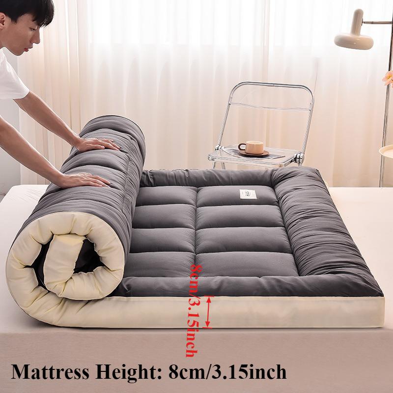2026 New Foldable Thicken Fluffy 8cm Mattress Toppers Queen Four Seasons Soft ,Mattress Pad,Tatami Mat Japanese Futon Mattress