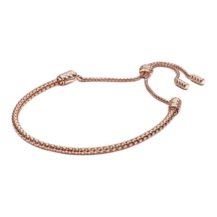 Pandora Brand Logo 925 Silver Bracelet Women Bracelet Gold 583090C00 Box