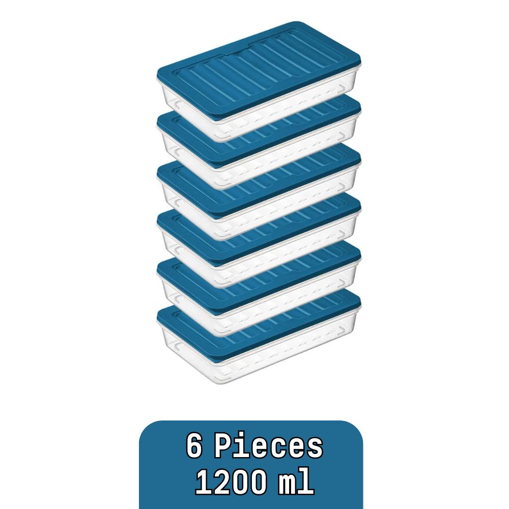 Refrigerator Organizer Storage Container Suitable for Microwave and Freezer 1200 Ml