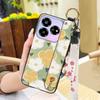 Waterproof Dirt-resistant Phone Case For ZTE Blade V60 Design/Axon 60 Lite Anti-knock Flower Wristband Soft case Lanyard