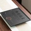 Synthetic King Black Stone Tea Tray Simple Modern Style Living Room Office Home Use Drainage Tea Set Tray Rectangular Shape