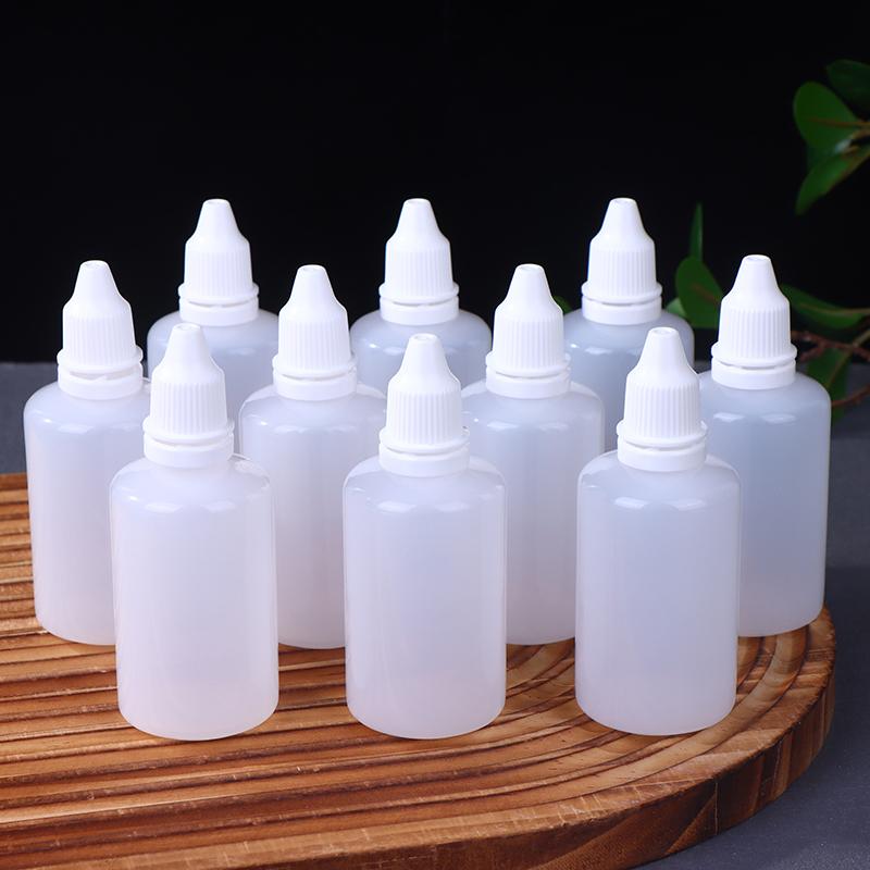 10Pcs 5/10/15/20/30/50Ml Empty Plastic Dropper Bottle Paint Beauty Oil Squeezable Refillable Bottle Cosmetics Storage Bottles