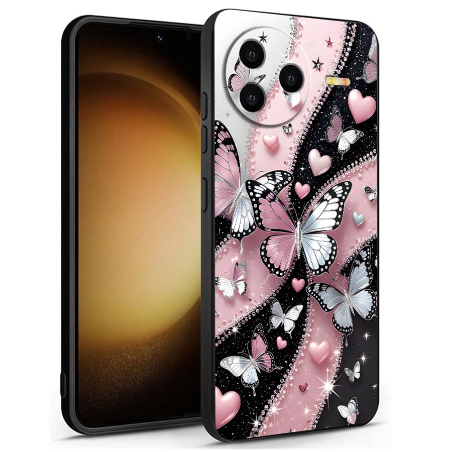 Creative Cartoon Butterfly Case for Xiaomi Redmi 12C A5 A3 A4 10 13C 9 K40 K80 Pro A1 A2 Plus 14C Funda Phone Cover