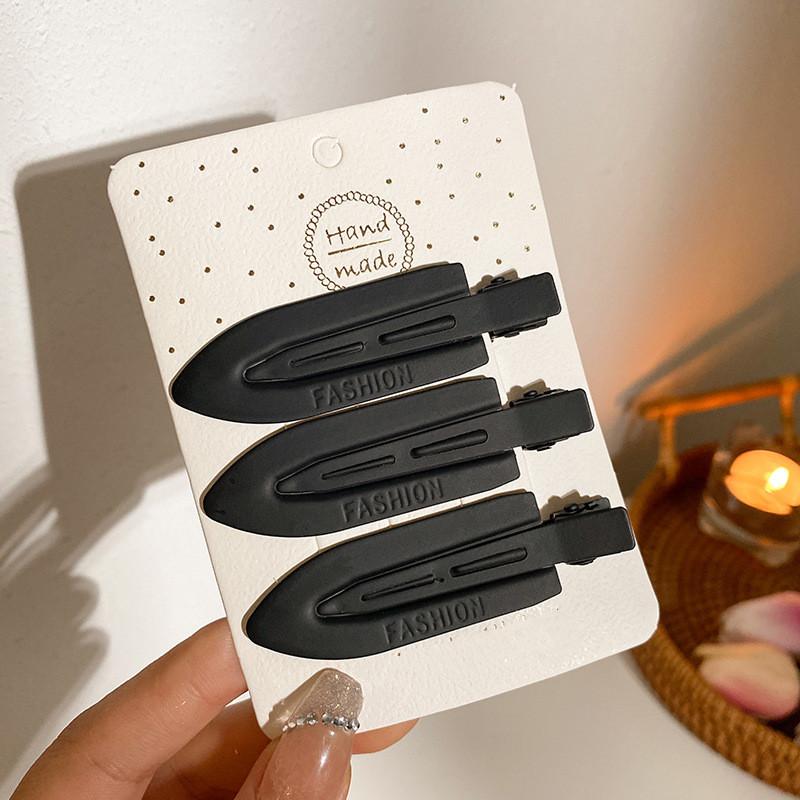 2/3/4 יחידות פשוט סאקורה ורוד קליפ שיער ללא תפרים סדין אצטט לנשים ללא כיפוף פוני קליפ סיכות ראש סיכות שיער כלי לעיצוב שיער