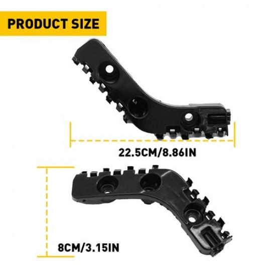 Front 2PCS For 14-21 Jeep Grand Cherokee Bracket Bumper Mount Support Left&Right