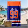 Wayne Gretzky Printed Beach Towel Quick Dry Soft TowelPortable Large Rectangular Beach Blanket for Travel Swimming Pool