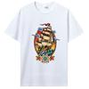 Old School American Traditional Tattoo Flash Clipper Ship T-Shirt Men Cotton Tshirt Tees Tops Anime Harajuku Streetwear