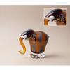 Handmade Elephant Figurine Artisanal Glass Elegant Decor Reflective for
