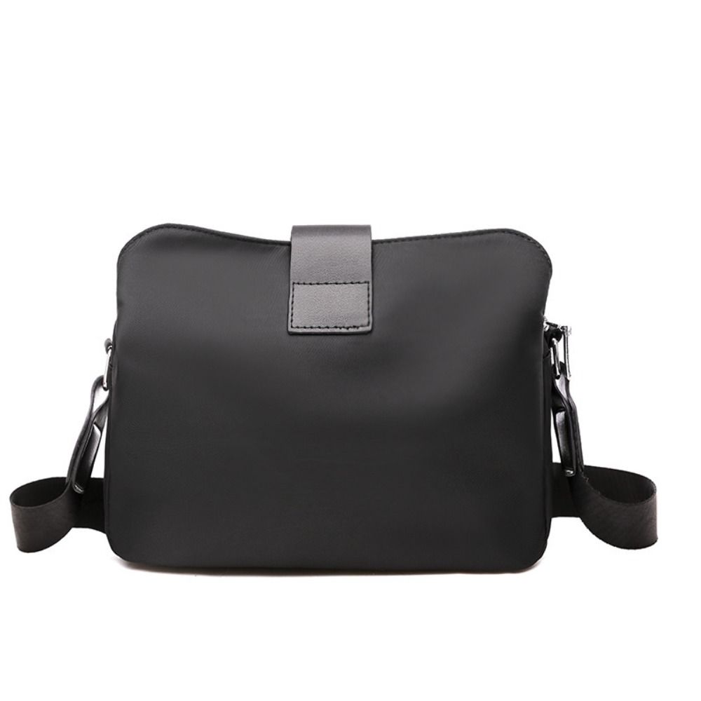 Zipper Nylon Shoulder Bag Korean Style Canvas Bucket Bag Fashion Women Crossbody Bag  Outdoor