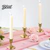 Metal Candlestick Holder for Tealight or Pillar Candles European Simple Candle Candlelight Ambiance