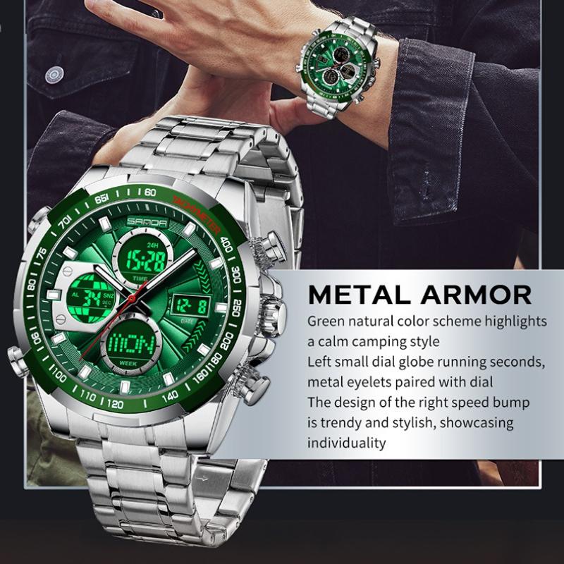 Digital LED Watch Men Sport Quartz Wristwatch Luxury Stopwatch Waterproof Male Electronic Clock