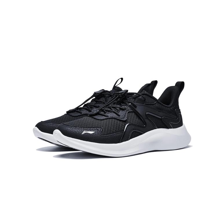 Li Ning Kids Ling Yue 3.5 Zapatillas Casuales Cómodas Duraderas Zapatos para Niños Negro YKCT114-1