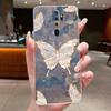 For OPPO A9 (2020) / A5 (2020) Casing Luxury Fashion Butterfly Flowers Clear Soft Silicone Back Cover Oppo A9 A5 2020 Phone Case