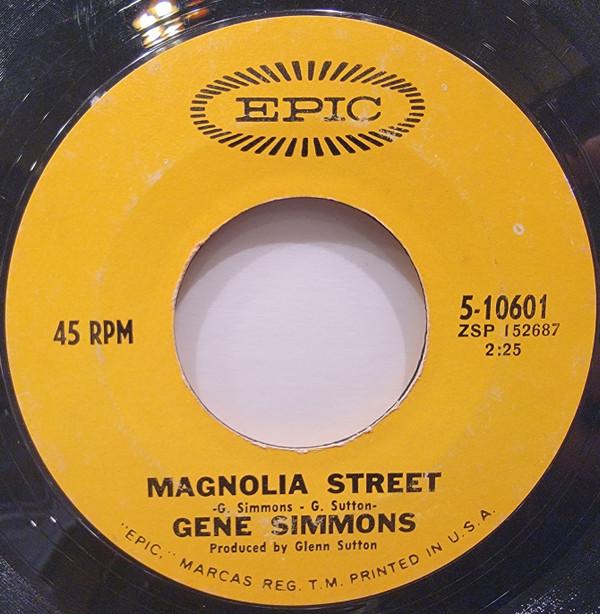 

7inch Record GENE SIMMONS Magnolia Street Shes There When 510601 Epic 1970 US Rock Used