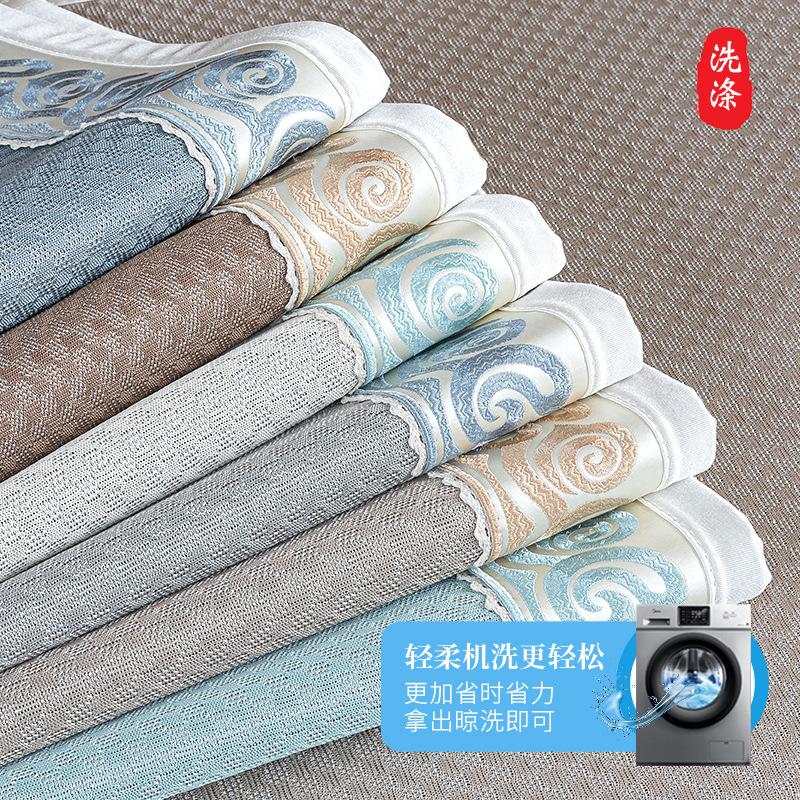 Summer Sofa Cushion New Chinese Style Ice Silk Cool Non-Slip Seat Cushion Summer High-End  New Solid Wood Sofa Cover