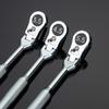 2 in 1 Flexible Head Wrench Steel Industrial Ratcheting Wrench Polishing Flexible Head Ratchet Combination Wrench