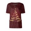 Women's Short Sleeved Patterned Pockets, Work Print Stand Up Collar, Single Breasted Protective Clothing, Cardigan Jacket, Top