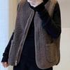 Women's 2024 Autumn/Winter Lambswool Plush Vest - Korean Style Versatile Outerwear Gilet.