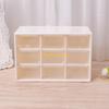 9 Drawer Plastic Storage Cabinet Desktop Makeup Bin Box Jewellery D57B