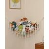 Jumbo Stuffed Animal Storage with Light, Hanging Plushie Net, Corner Doll Organizer for Nursery Bedroom