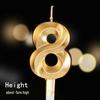Large Gold Number Candles for First Birthday, Full Moon, Children's Cake Decorations, and Party Accessories.
