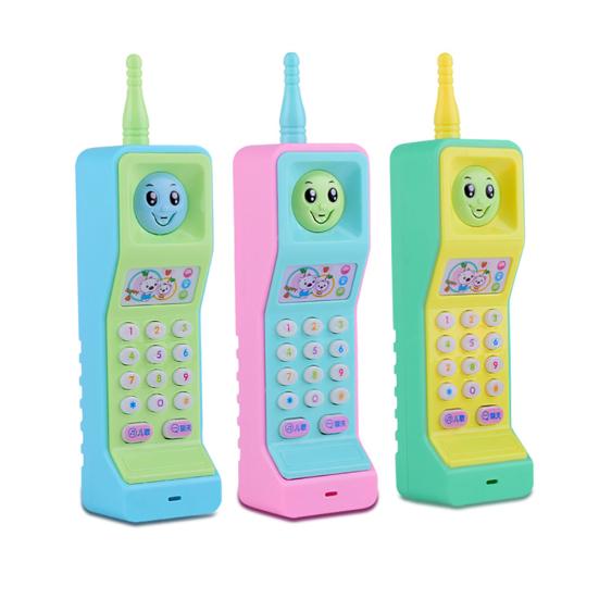 Cartoon Music Colorful Light Voice Electronic Mobile Phone Educational Kids Toy