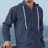 Men's Hoodie Linen Vintage Spring and Autumn Shirt Casual Loose Long Sleeved Clothes High Quality Trendy Men's Clothing