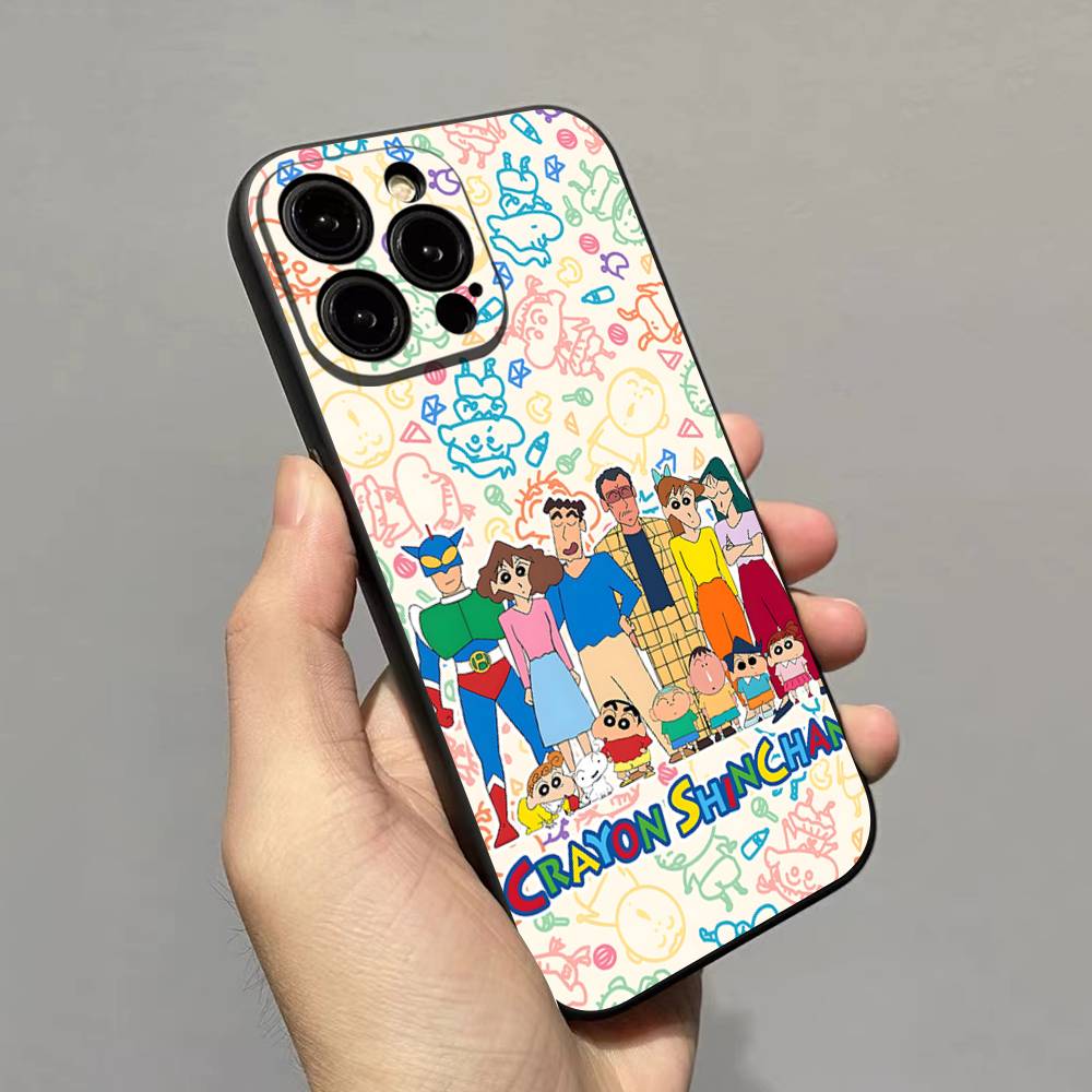 Anime Crayon Shin-Chan Phone Case For Iphone 17 Air 16 15 14 13 12 11 Pro Max 16 15 14 Plus TPU Soft Case