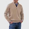 Autumn/Winter Men'S Plus-Size Knit Top, Zip-Up Knit Shirt, Warm Base Layer, Sweater For Men