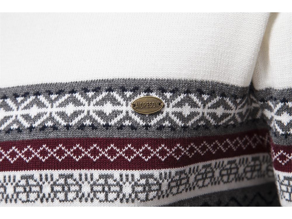 Herbst/Winter-Trend 2023: Herren Oversized Pullover im europäischen Stil mit Stehkragen & halbem Reißverschluss - Hochwertige, vielseitige Strickware.