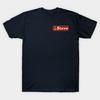 Men Black Print T-shirt Stranger Things - Steve Harrington Name Badge No-Cut Transfer Paper Print Cotton Tshirt