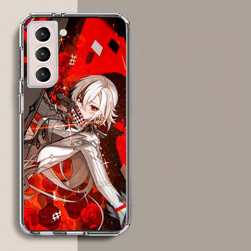 

Arlecchino Genshin Impact Phone Case For Samsung Galaxy S25 Edge S24 S23 FE S21 S20 S10 Plus S22 S26 Ultra Cover Clear Cases TPU Samsung S25 Ultra