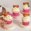 10PCS/Pack Water Resistance Fruit Decoration Cake Cup Simple Dessert Box Dessert Occasions 10x10x11cm/Single