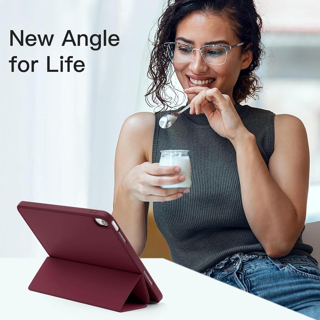 Case for iPad 10th Gen /(A16) 11th Gen , Trifold Stand Smart Cover for iPad 10.9/11 inch,Soft TPU Back, Auto Wake/Sleep