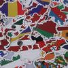 50 Peças Adesivos de Bandeiras Nacionais Mapa de Países Viagem Graffiti Adesivo Personalizado DIY Mala Computador Parede Decoração de Casa