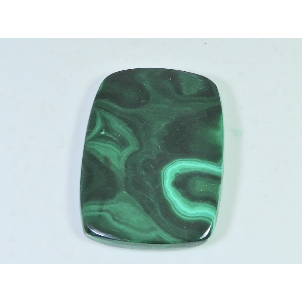 98Cts. Natural Green Malachite Octagon Cabochon Loose Gemstone 31X42X05 MM B-399