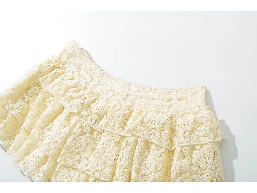 2024 Winter Women's European & American Style Fashion Lace-up Versatile Skirt Pants