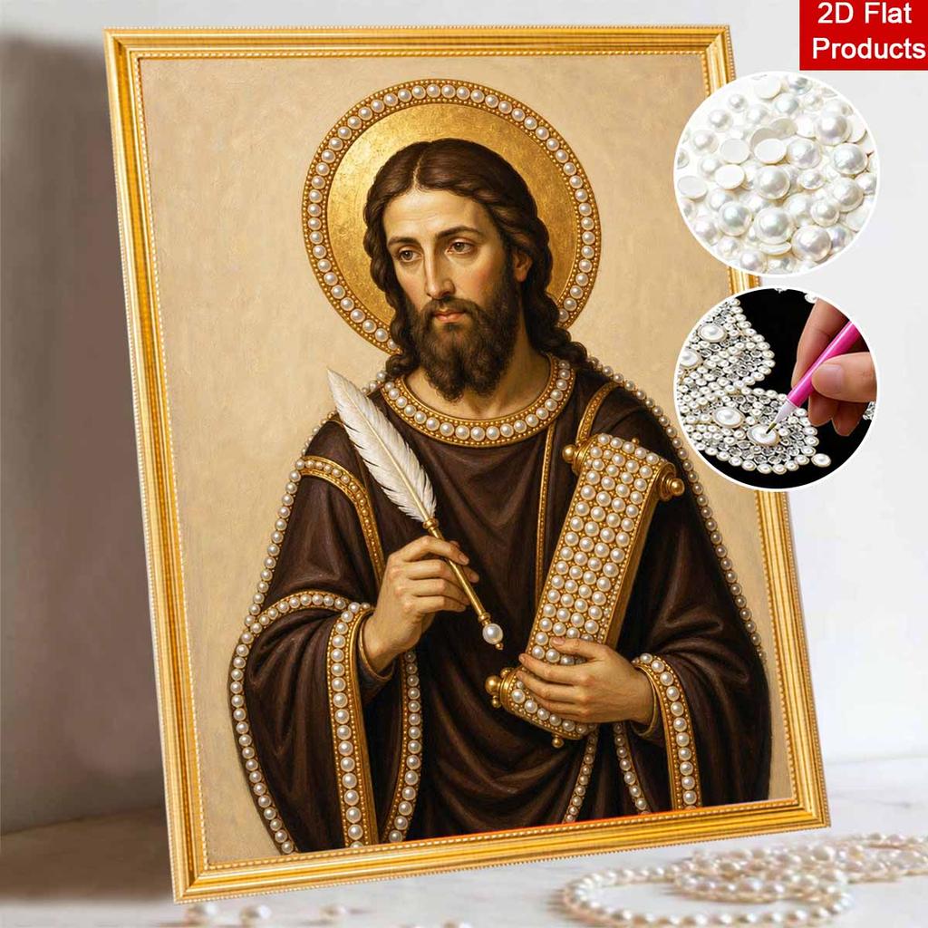 DIY 3D Pearl Diamond Painting Art Set Jesus Religious Portrait Home Decor Art Set Wall Art
