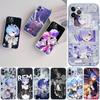 CJ48 Emilia Re Zero Ram Rem Soft Shell Transparent Phone Case for Motorola Moto G7 G8 G9 G84 G85 G73 G24 G15 Z2 Play Power Plus